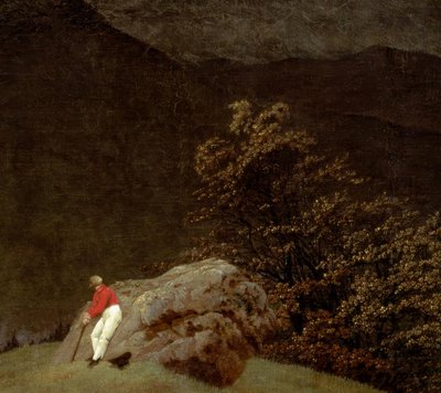 Paesaggio montano con arcobaleno da Caspar David Friedrich