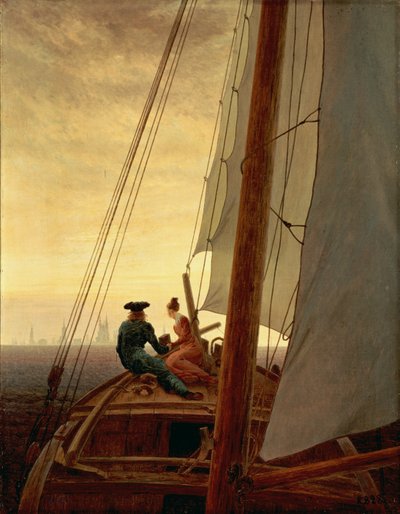 Tedesco: Auf dem Segler Su una nave a vela da Caspar David Friedrich