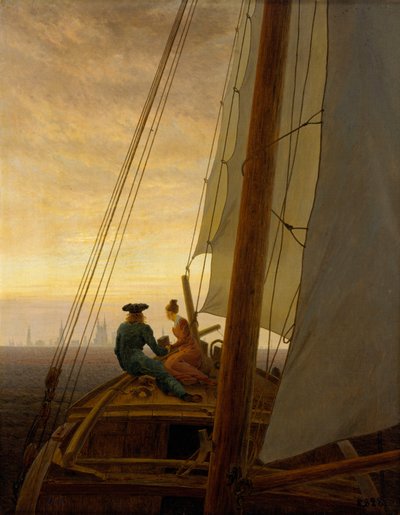 Tedesco: Auf dem Segler Su una nave a vela da Caspar David Friedrich