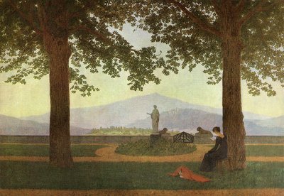 Tedesco: Gartenterrasse La terrazza del giardino da Caspar David Friedrich