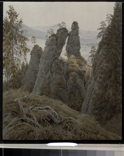 La porta delle rocce a Neurathen da Caspar David Friedrich