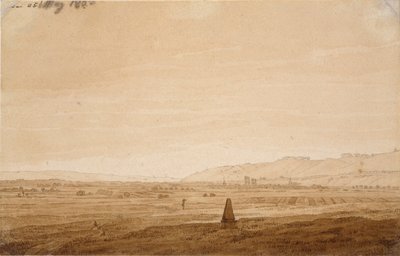 Paesaggio con obelisco, 1803 da Caspar David Friedrich