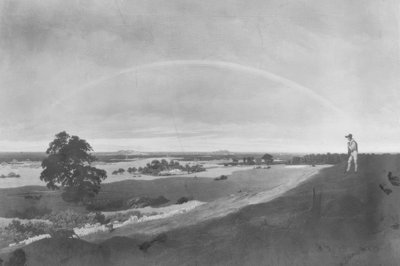 Paesaggio con arcobaleno da Caspar David Friedrich