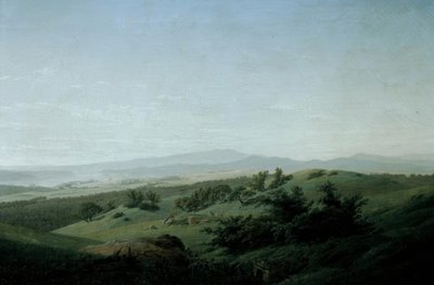 Paesaggio con lago da Caspar David Friedrich