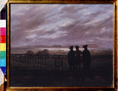 I poeti russi Vassili Joukovski, Ivan Turgenev e Alexandre Ivan Turgenev da Caspar David Friedrich