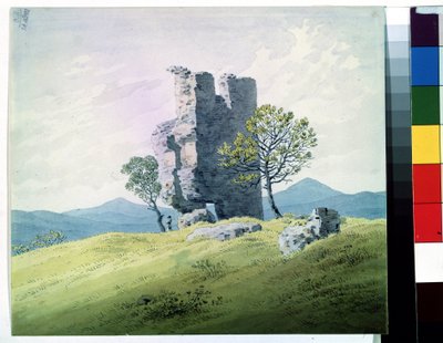 Le rovine del castello di Teplice in Repubblica Ceca da Caspar David Friedrich
