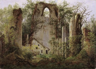 Rovine del monastero Eldena vicino a Greifswald, ca 1825 da Caspar David Friedrich