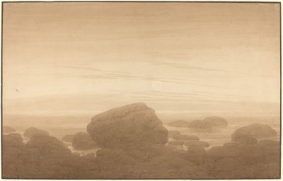 Alba sulla riva deserta da Caspar David Friedrich