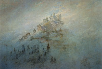 Nebbia mattutina nelle montagne da Caspar David Friedrich
