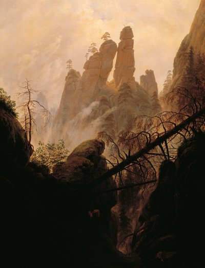 Ravina rocciosa, di Caspar David Friedrich da Caspar David Friedrich