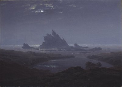 Scogliera rocciosa sulla riva del mare, c. 1824 da Caspar David Friedrich
