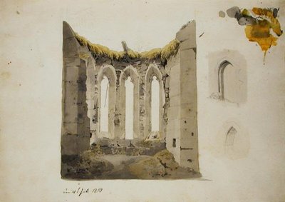 Rovine di un Coro Gotico, 4 luglio 1810 da Caspar David Friedrich