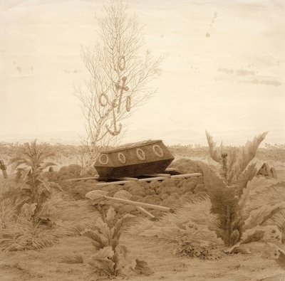 Bara su una tomba fresca da Caspar David Friedrich