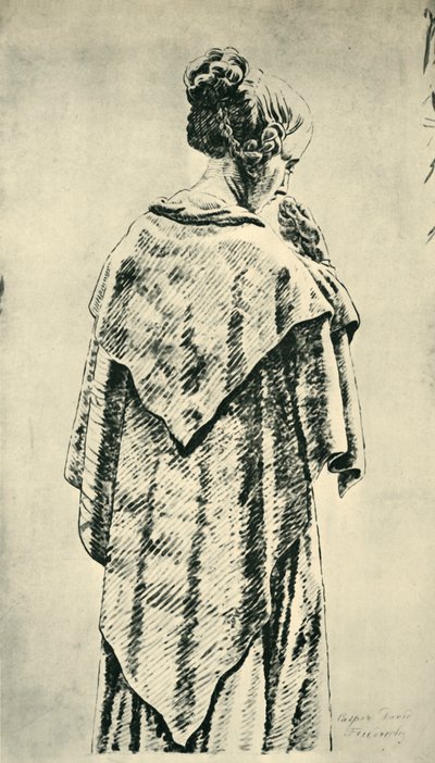 Studio di una donna di spalle da Caspar David Friedrich