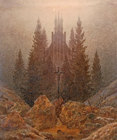 La croce nelle montagne da Caspar David Friedrich