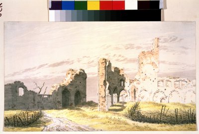 Veduta delle rovine di un monastero a Elden da Caspar David Friedrich