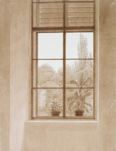 Finestra che si affaccia sul parco, 1810-1811 da Caspar David Friedrich