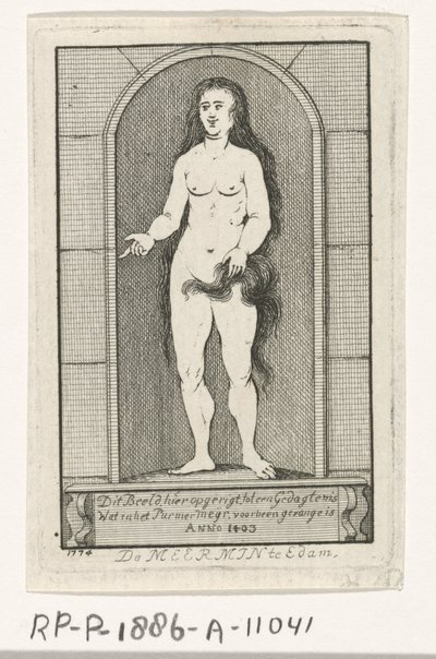 Nicchia con la statua di una sirena da Caspar Jacobsz. Philips