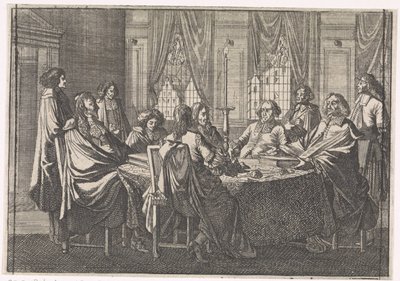 Trattative durante la Pace di Münster, 1648 da Caspar Luyken (attributed to)