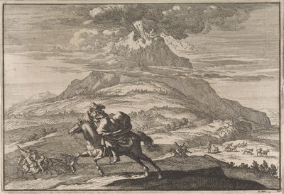 Eruzione del vulcano Vesuvio, 1631 da Caspar Luyken (attributed to)