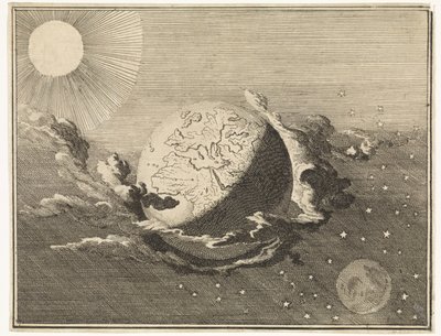 Universo con terra, sole, luna e stelle da Caspar Luyken