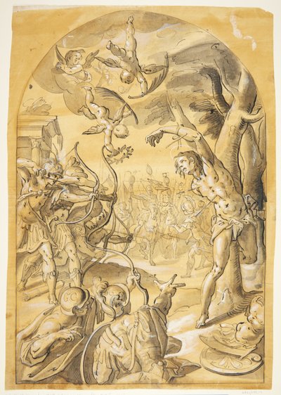 Il martirio di San Sebastiano da Caspar Menneler