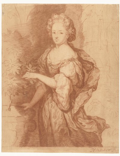 Ritratto di una dama nobile da Caspar Netscher