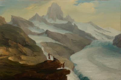Vista dalla Bänisegg sul ghiacciaio inferiore di Grindelwald da Caspar Wolf