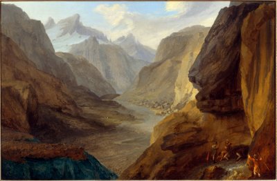 Alta valle con vista sul Griessenfirn da Caspar Wolf