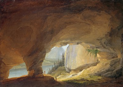 Vista dalla Grotta di Beatus sul Lago di Thun, 1776 da Caspar Wolf
