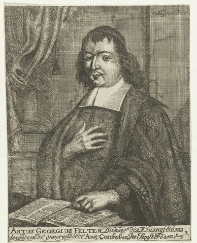 Ritratto di Artus Georg Velten da Caspar van Huysum