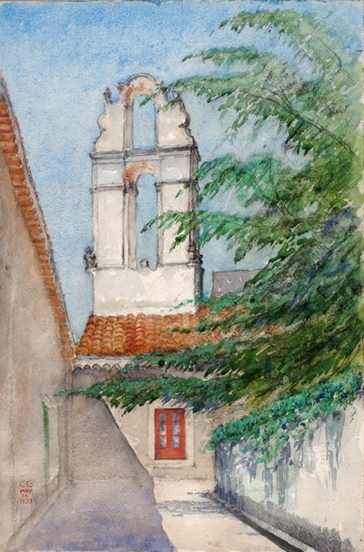 Campanile, Hotel San Dominico Vecchio Monastero, Taormina, Sicilia, 1933 da Cass Gilbert