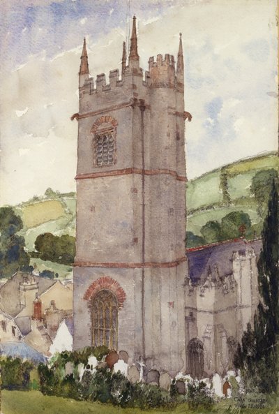Torre della chiesa, Marldon, 1924 da Cass Gilbert