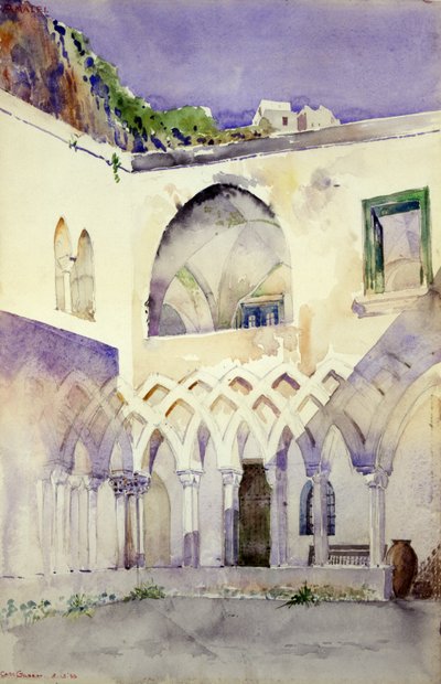 Cortile, Monastero delle Capucine, Amalfi, 1898 da Cass Gilbert