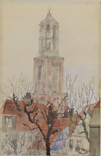 Torre della cattedrale di Utrecht, Olanda da Cass Gilbert