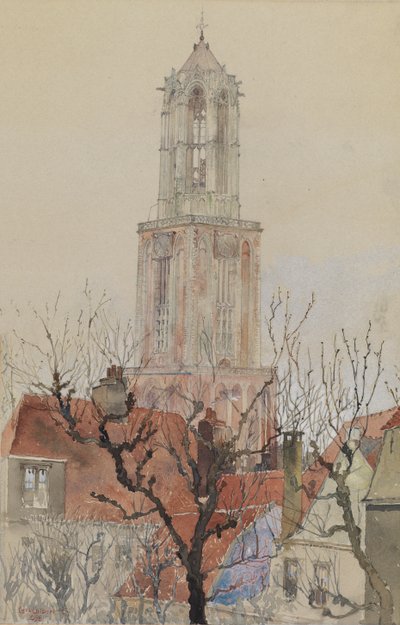 Torre della Cattedrale di Utrecht, Olanda, 1898 da Cass Gilbert