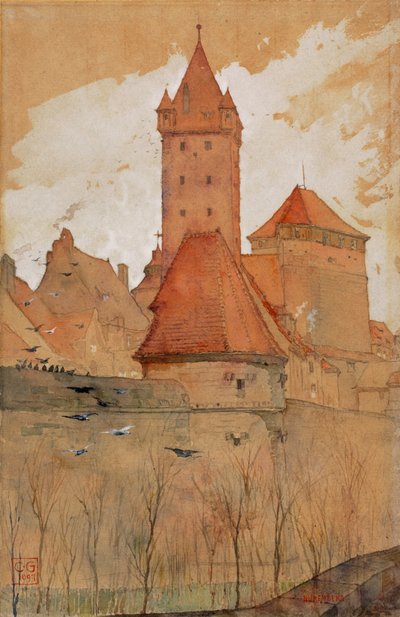 Torri dalle mura della città, Norimberga da Cass Gilbert