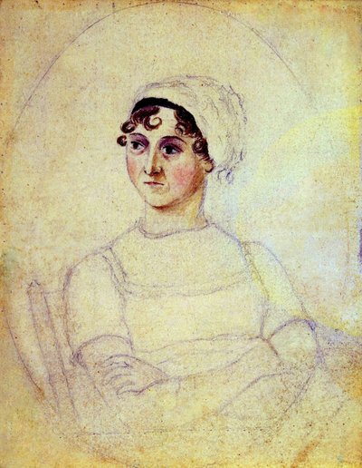 Jane Austen (1810) restaurato e rimasterizzato da Amano1 da Cassandra Austen