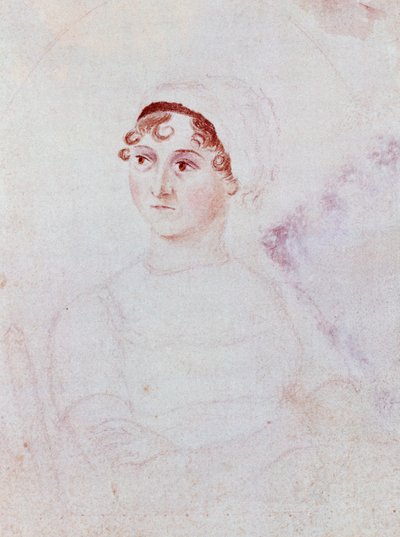 Ritratto di Jane Austen, c.1810 (matita e acquerello su carta) da Cassandra Austen