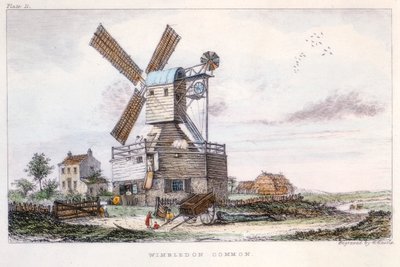 Mulino a vento, Wimbledon Common, vicino a Londra da Castle