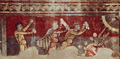 La lapidazione di Santo Stefano, c.1100 da Catalan School