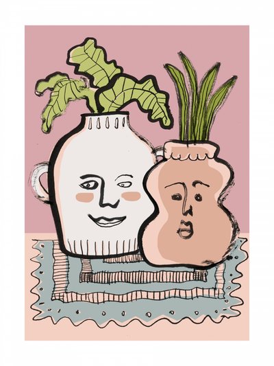 Vasi per piante "Happy Plant" da Catalina Somolinos