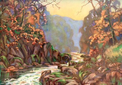 Sulla Dargle, Contea di Wicklow, Irlanda, 1924-1926 da Catharine Chamney