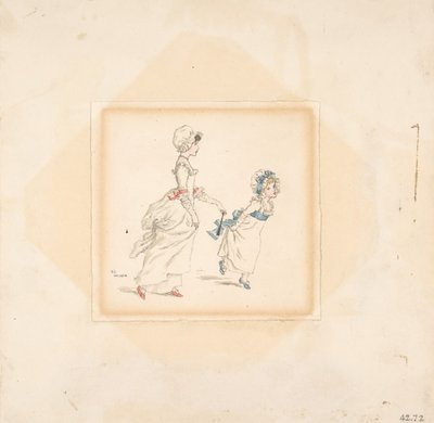 Donna e bambino, 1883 da Catherine Greenaway