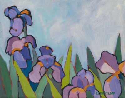 I campi di iris, 2022 da Catherine J Martzloff