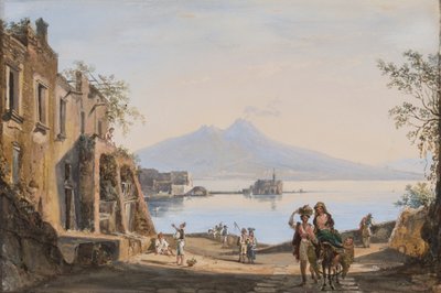 Veduta del Vesuvio dalla Mergellina da Catherine Louisa Marlay