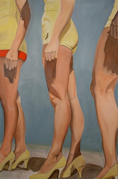 Gambe, 2007 (olio su tela) da Cathy Lomax