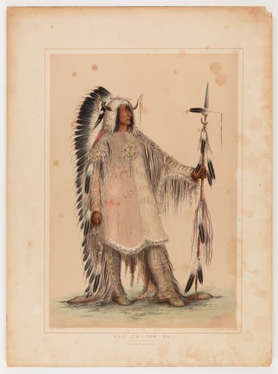 Mah-to-toh-pa, il capo Mandan da Catlin, George