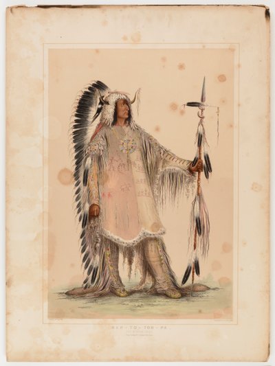 Mah-to-toh-pa, il capo Mandan da Catlin, George