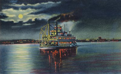 Chiaro di luna sul fiume Ohio, Louisville, Ky., 1942 da Caufield and Shook